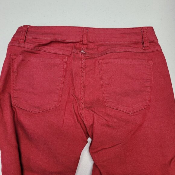 Prana Pants Red Womens 4 27 Skinny Basic Cotton Blend Fall Winter Holiday - Picture 5 of 7